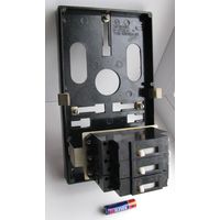 Электрощиток ( щиток ) для электросчётчика с выключателями автоматическими ( автомат ) АЕ1031-1УХЛ4, СССР .