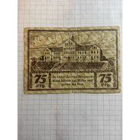 75 пфеннингов (нотгельды) г. Германия.