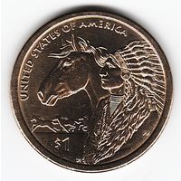 1 доллар США 2012 год Сакагавея Торговые пути 17 века двор P _состояние aUNC/UNC