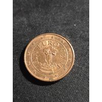 Австрия 1 евроцент 2008