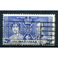 Британские колонии - Багамы - 1937г. - коронация короля Георга VI и королевы Елизаветы, 2 1/2 d - 1 марка - гашёная [Mi 102]. #2-Bc-34-A-1