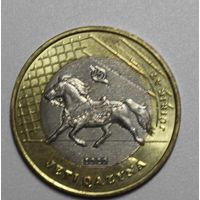 Казахстан, 100 тенге Жети казына (быстроногий скакун), 2020 год