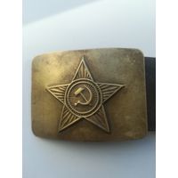 Кожанный, солдатский ремень. Длина 111 см.