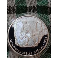 Латвия 1лат 2002 олимпиада 2004 борьба