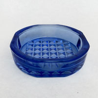 Пепельница Неман СССР Голубое стекло