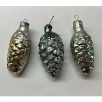 Елочные игрушки шишки СССР цена за все К.10