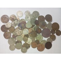 Сборный лот монет СССР , 80 штук с рубля .