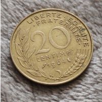 20 сантимов 1964 Франция