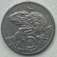 Новая Зеландия 5 центов 1986 г.