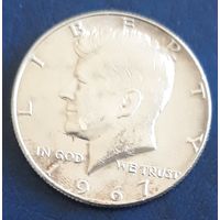 50 центов (халф) 1967 США серебро