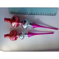 Новогодняя игрушка, макушка СССР 24 см. ЗА ШТ.
