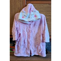 Халат розовый махровый на 3-5лет (р.98-110), б.у