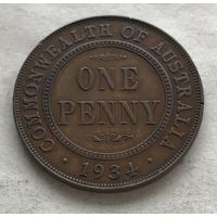 Австралия 1 пенни 1934 Георг V