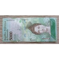 Werty71 Венесуэла 5000 боливаров 2017 UNC банкнота