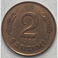 Латвия 2 сантима 1939 г.