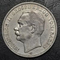 3 марки 1909 G. Баден