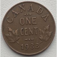 Канада 1 цент 1933 г.