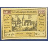 Нотгельд 50 пфеннигов 1922 год. Хоэнфридебер. Веймарская республика