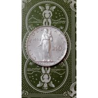 Ватикан 10 лир 1953