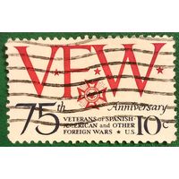 США 11 марта 1974. 75 летие организации Ветераны зарубежный войн VFW