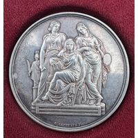 Серебряная настольная медаль. архитектора Франция