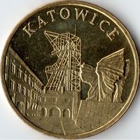 Польша 2 злотых, 2010 Города Польши - Катовице UNC