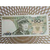 Польша 50 злотых 1988 год.