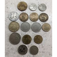 Польша 5 злотых: 1984, 1985, 1987; 1 злотый: 1976; Чехия 2 кроны: 1998, 2009; 20 крон 2012; Венгрия форинты: 5 2001, 10 1994, 1995, 20 1995; Сербия динары: 20, 2, 1; Болгария стотинки: 50, 20