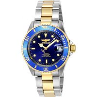 Часы Invicta Mako Pro Diver новые с автоподзаводом и жёлтым ротором. Механика. Водостойкость 200 м по ISO 22810.