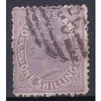 5.Aust. Великобритания. Австралийские штаты. Квинсленд. Виктория. Стандарт. 1882/83 гг. 1 Sh. Mi.#57Ab.
