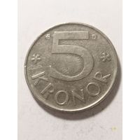 Швеция 5 крон 1990
