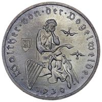 3 марки 1930 Фогельвейде Веймарская республика