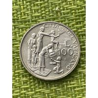 Ватикан 100 лир 1996 г