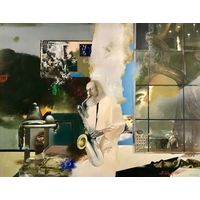 Товстик В.А. "Вечар у Кёльне",1995г. р.100х130 см.Каталожный. Х/М