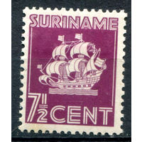 Нидерландские колонии - Суринам - 1936/39г. - нидерландский корабль, 7 1/2 с - 1 марка - MH [Mi 186]. #3-WB-87-A-1