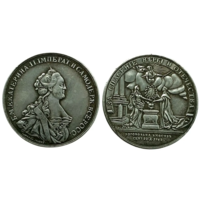 Копия Настольная медаль на коронацию Екатерины ll