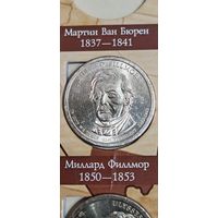 США 1 доллар президент Миллиард Филлмор 1850-1853