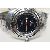 Часы "Восток Амфибия" крупные 22 мм по ушкам,корпус нерж сталь,Родной люм,Автоподзавод,родной браслет,За вашу цену!