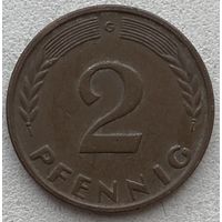 Германия 2 пфеннига 1964 г. G