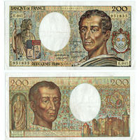 ФРАНЦИЯ 200 Франков 1987 г., P-155b (Барон де Монтескьё)