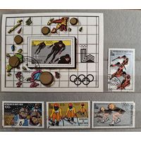 РАСПРОДАЖА КОЛЛЕКЦИИ. Верхняя Вольта. марки "спорт. Зимние Олимпийские игры LAKE PLACID 1984" - металлографика