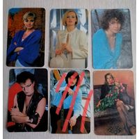 Календарики. Актёры советского кино. 1989г. Цена за 1шт.