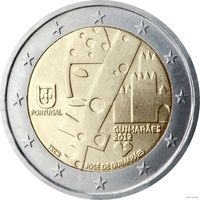 2 евро 2012 Португалия Гиморайнш UNC из ролла
