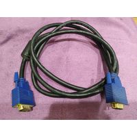 Три кабеля для монитора VGA, DVI-D, HDMI-HDMI(FulHD) цена за всё. Внешне в отличном состоянии. Проверить нечем. Лежали в шкафу.