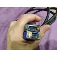 Три кабеля для монитора VGA, DVI-D, HDMI-HDMI(FulHD) цена за всё. Внешне в отличном состоянии. Проверить нечем. Лежали в шкафу.