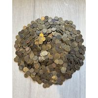 1 копейка 1961-91. Лот 2,2 кг (около 2200 штук)
