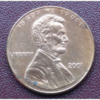 США. 1 цент. 2001 год