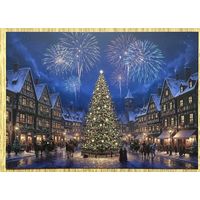 Открытка новогодняя. Чистая 10х15 см.