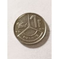 Бельгия 1 франк 1989
