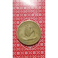 Восточные Карибы 5 центов 1955 парусник